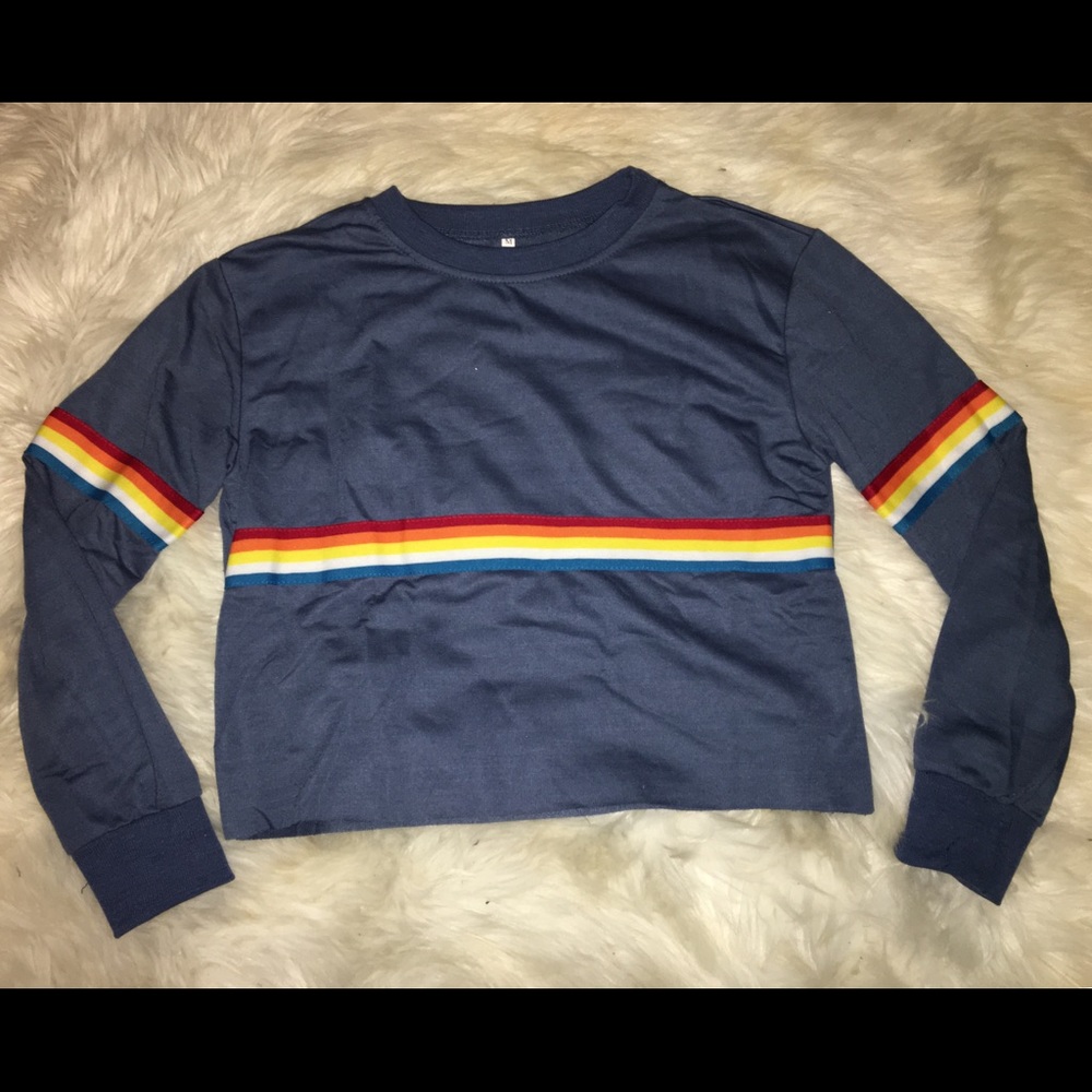 cropped long  sleeve shirt